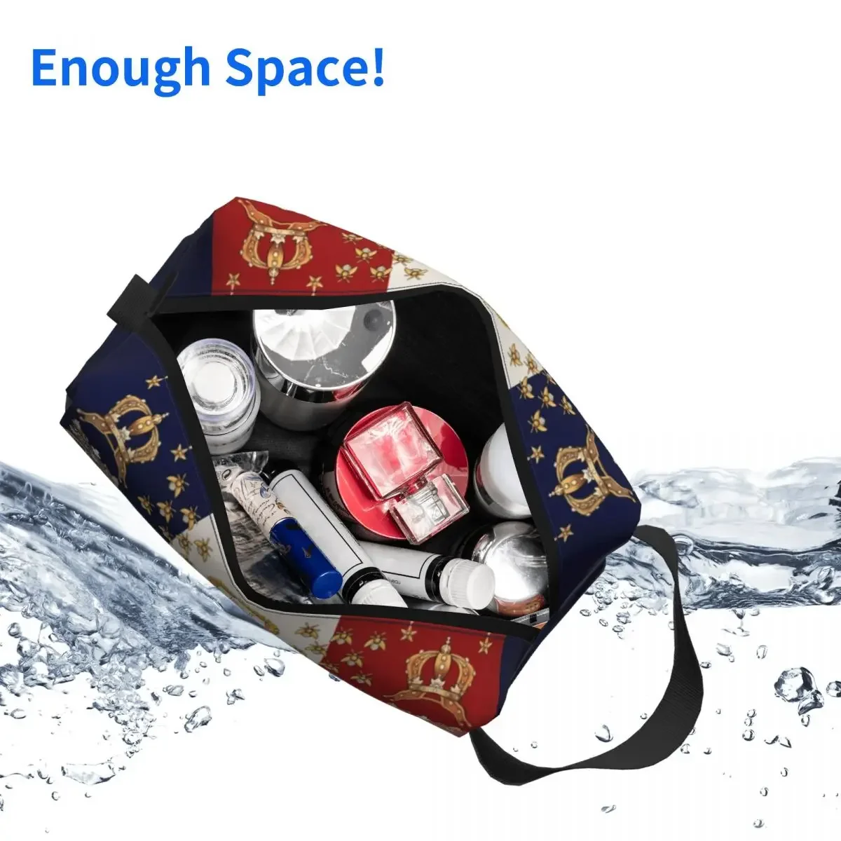 Fashion Napoleonic French 85th Regimental Flag REMASTERED Travel Toiletry Bag Cosmetic Makeup Organizer Beauty Storage Dopp Kit