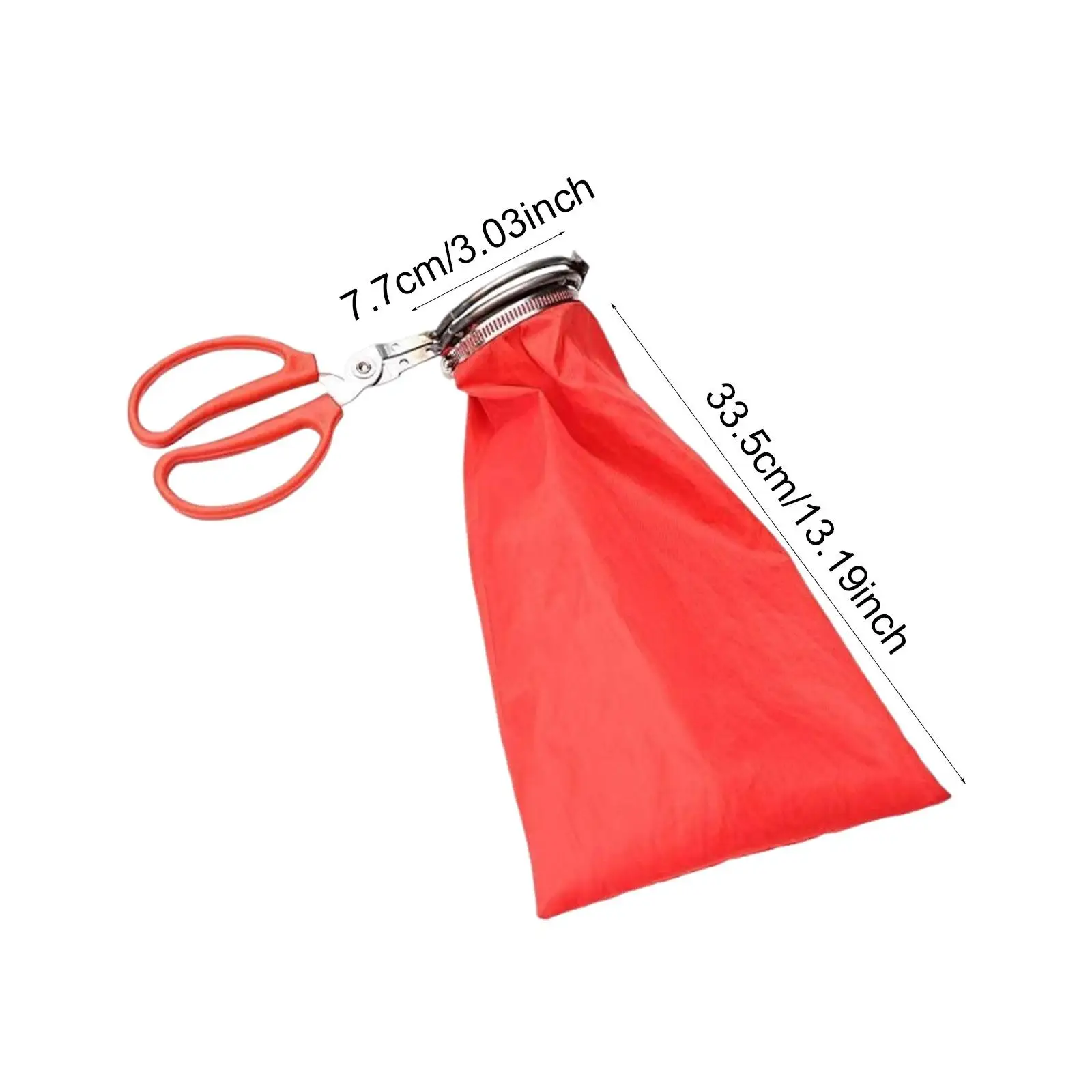 Fruit Picker Sturdy Professional Portable Gardening Equipment Manual Picking Gadget Pepper Picking Tool Garden Scissors with Bag