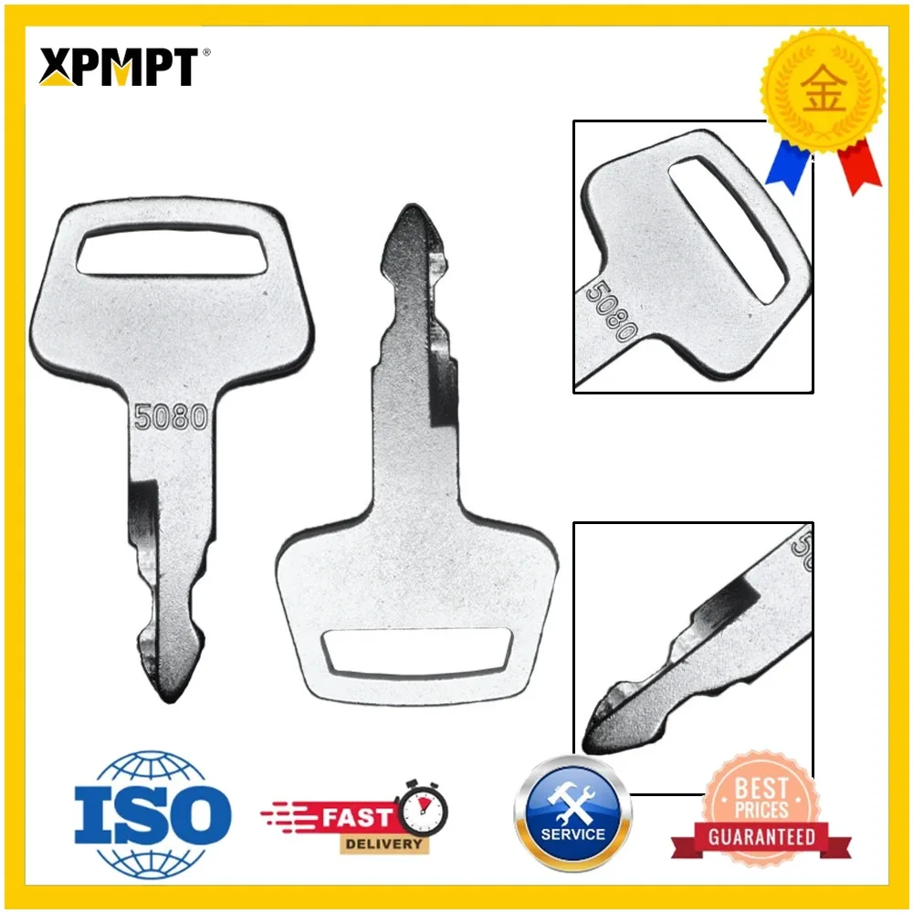 1/5/10/30/50PCS Ignition Keys Replacement for IHI Case Morooka Chieftain Excavator Heavy Equipment 5080