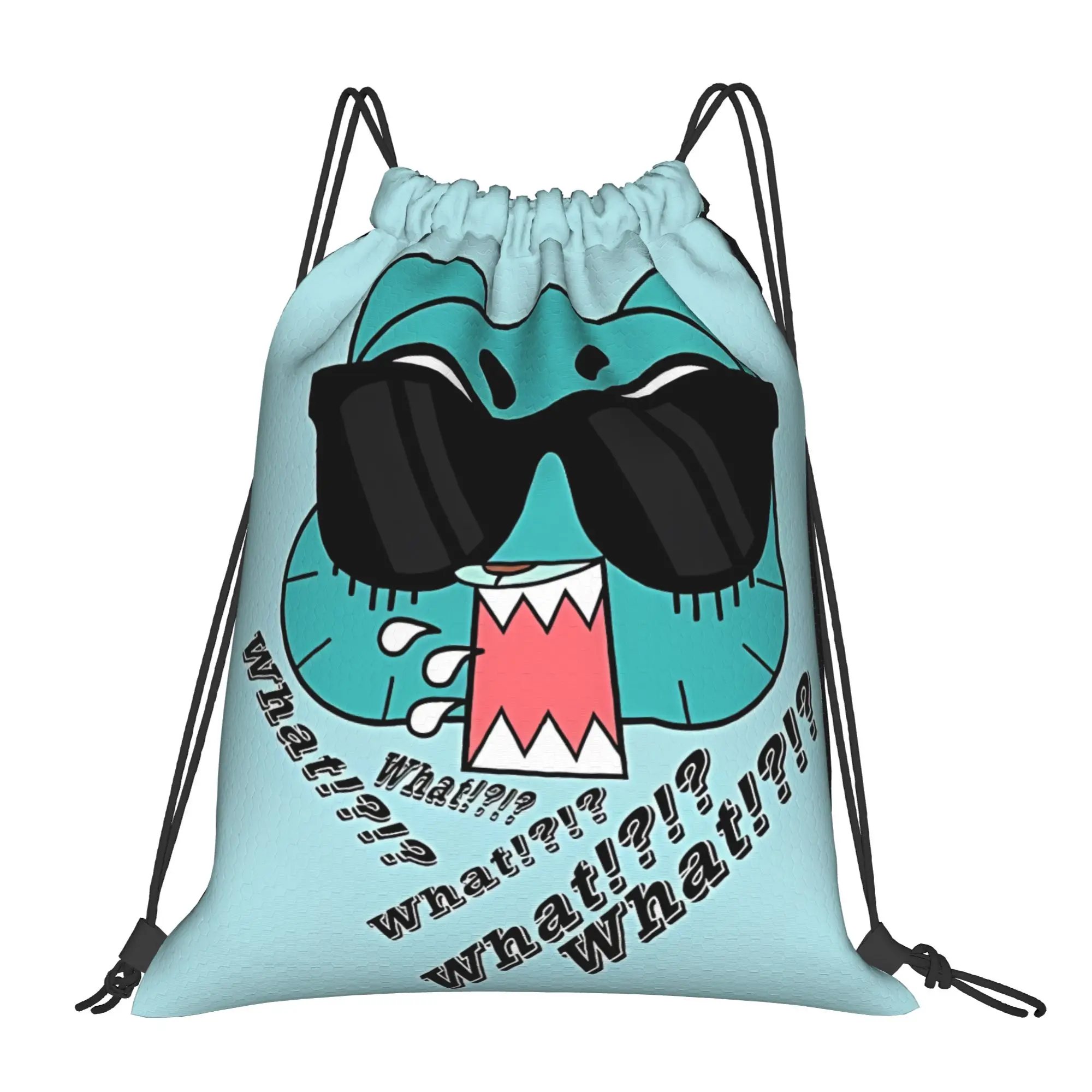 ¿Qué! ! G-Gumballs Bolsas portátiles con cordón para viaje, mochila para montar a caballo, bolsa de gimnasio, regalo de graduación, regalo para el Día de la Juventud, mochilas de almacenamiento