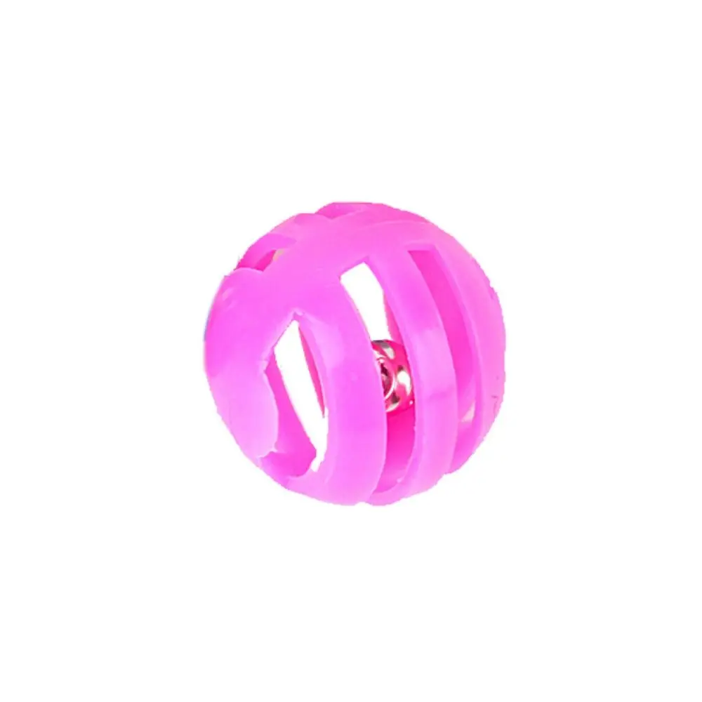 Cat Interactive Interactive Cat Bell Ball Plastic Hollow Out Chasing Cat Toys Ball Random Color Jingle Ball Cat Toys Playing