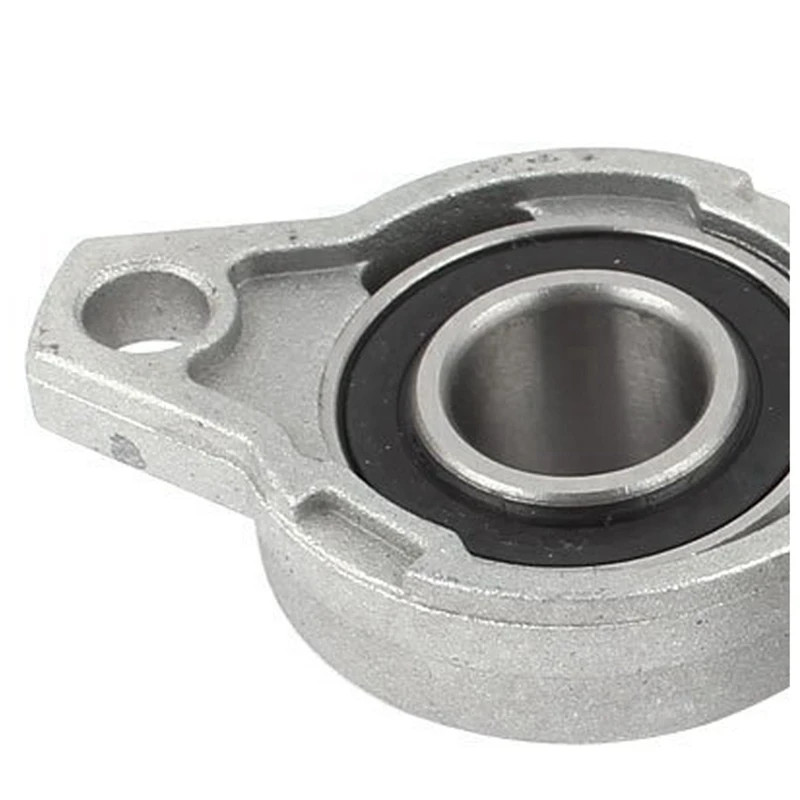 5 Pcs 6002Z Shielded Metal Ball Bearings Silver & 2 Pcs KFL002 FL002 Self Aligning Pillow Block Flange Bearing 15Mm