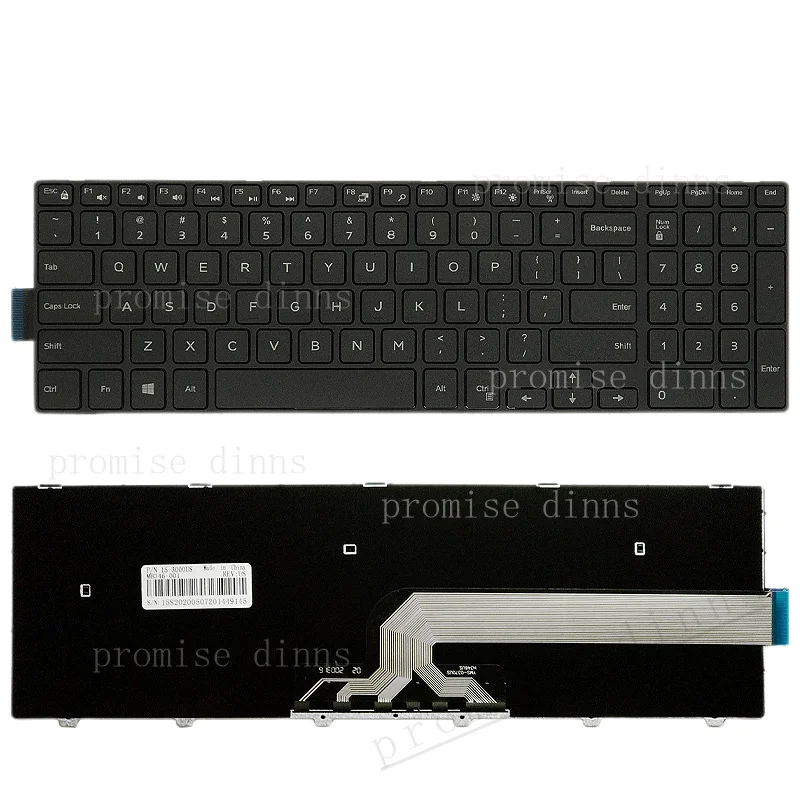 M  Laptop keyboard for DELL Inspiron 15-5558 3000 5559 7557 7559 3543 3558 US