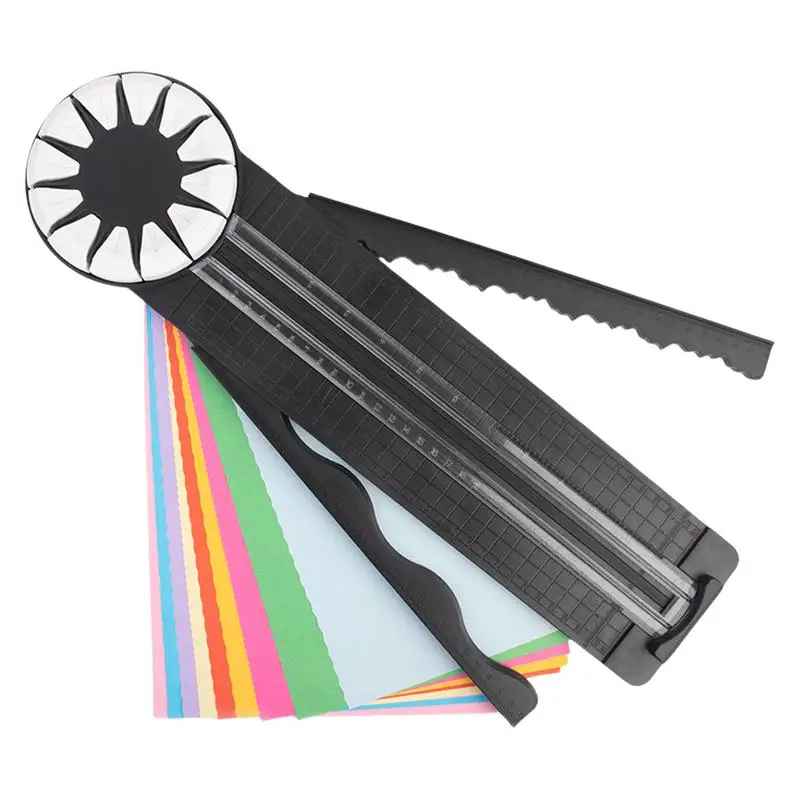 12 In 1 Paper Cutter 360 Rotary Hand-Cutting Trimmer Portable Paper Slicer Scrapbooking Tool Multi-Functional Paper Cutter tool