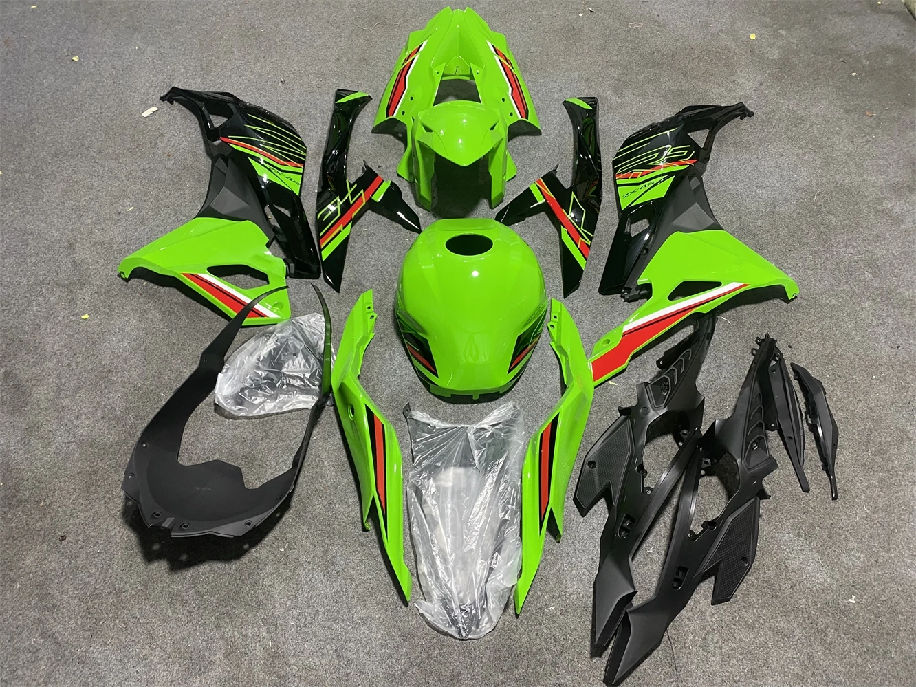 Motocicleta ABS Injection Fairings Kit, Conjunto de carroçaria, verde, preto, vermelho, alta qualidade, apto para ZX-25R, ZX-4R, 2019, 2020, 2021, 2022, 2023