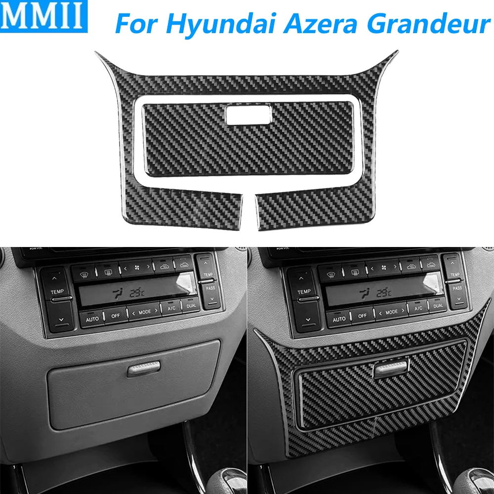 

For Hyundai Azera Grandeur TG 2006-2011 Carbon Fiber Center Console Storage Box Panel Cover Decoration Car Accessories Sticker