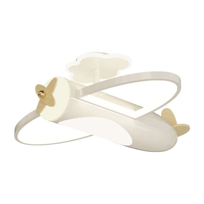 Slaapkamer Cartoon Vliegtuiglamp Kinderkamer Plafondlamp Creatieve kinderwoonkamer LED-plafondlamp voor jongens en meisjes - afbeelding 2