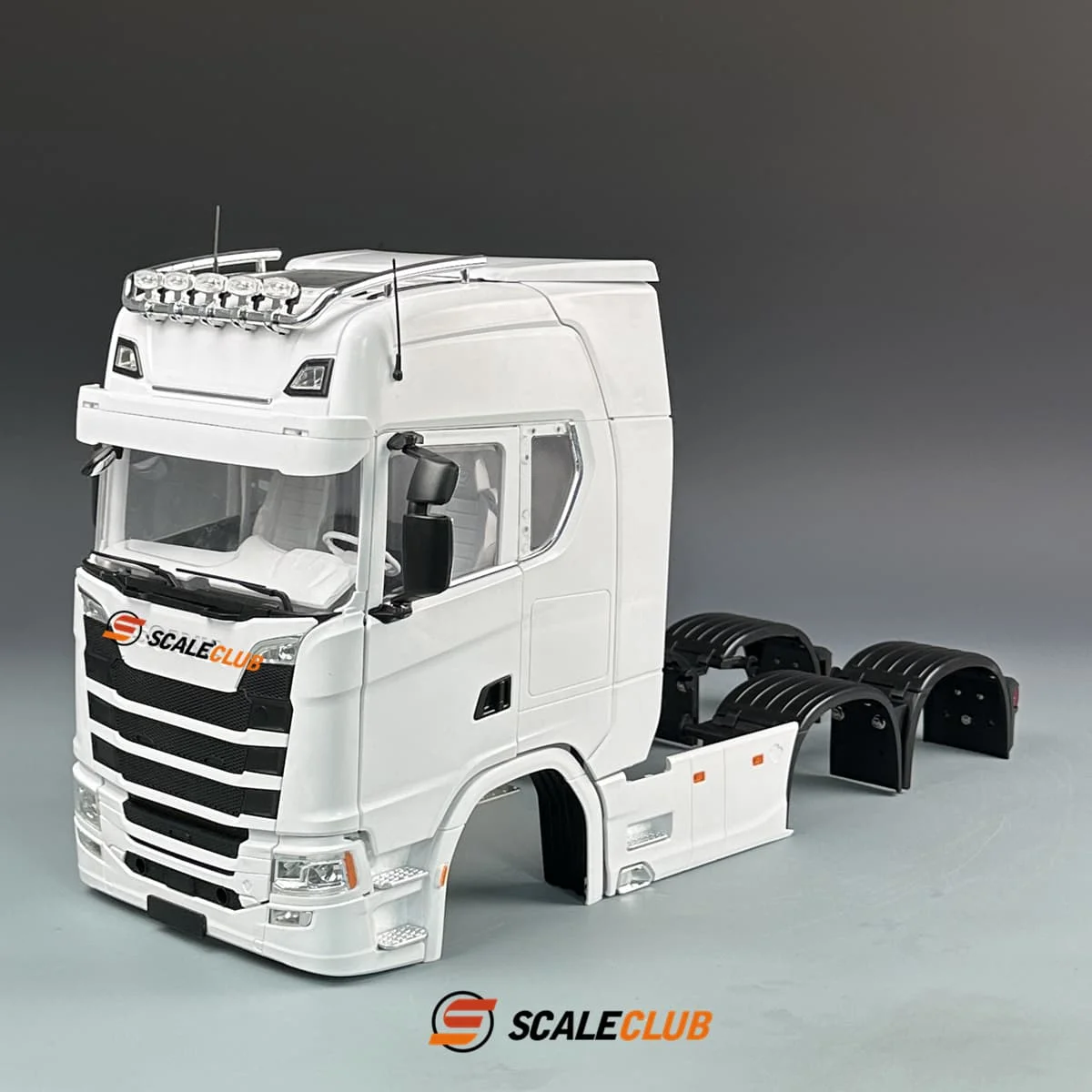 SCALECLUB 770S Cab Kit 1/14 RC Tractor Truck Trailer Cabin With Dashboard Open Door For Tamiya RC 1/14 Truck Parts Accessories