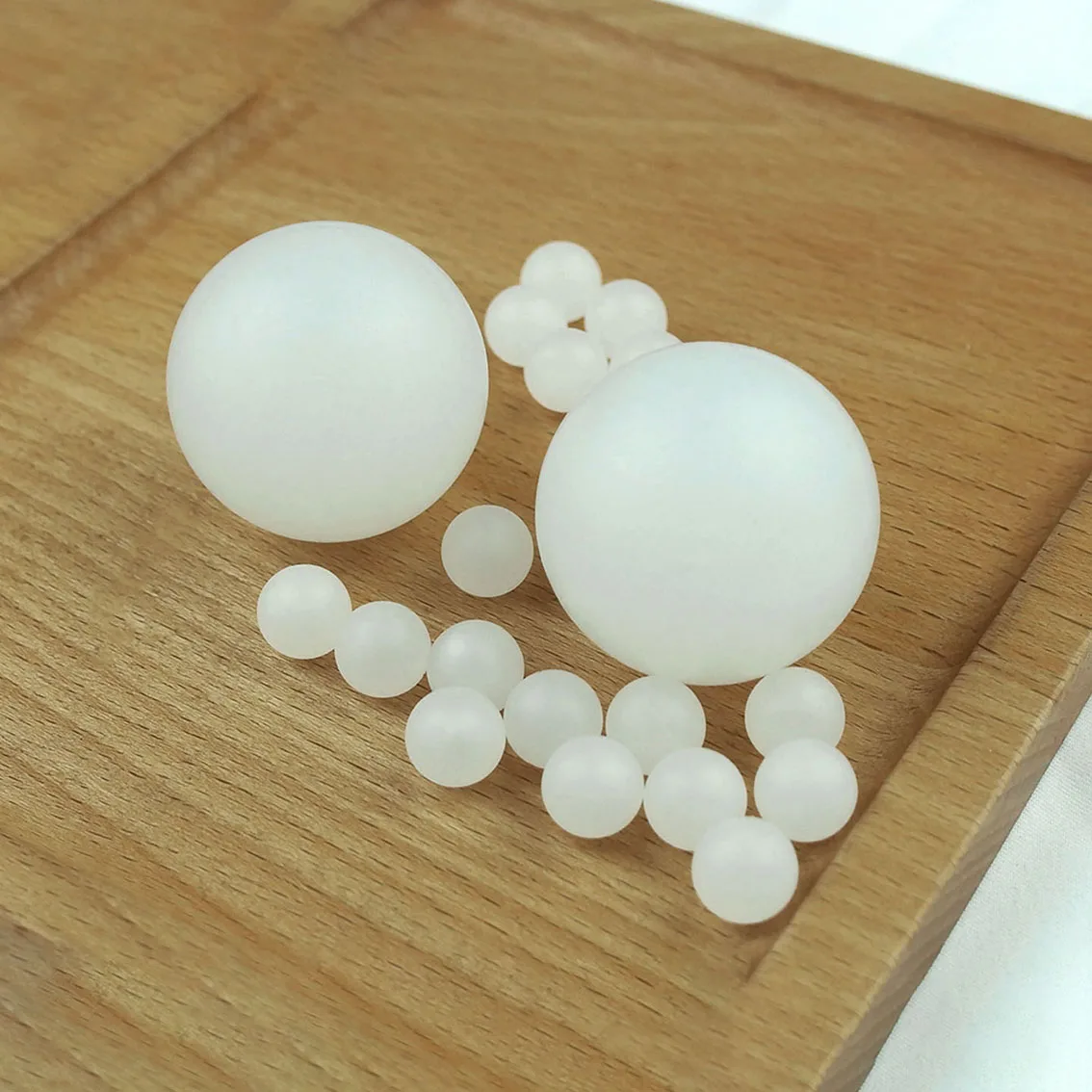 1/10/50/100/200/500pcs White Solid PP Ball Bead Dia 2mm 3mm 3.175mm 7mm 9.525mm-50mm Plastic Polypropylene Smooth Ball