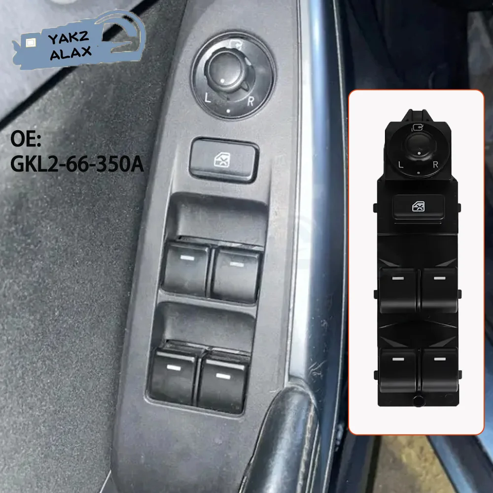 LHD Window Control Switch for Mazda 6 2014 2015 2016 GKL2-66-350A Electric Power Glass Regulator Button 14+12Pins FST-MA-1065