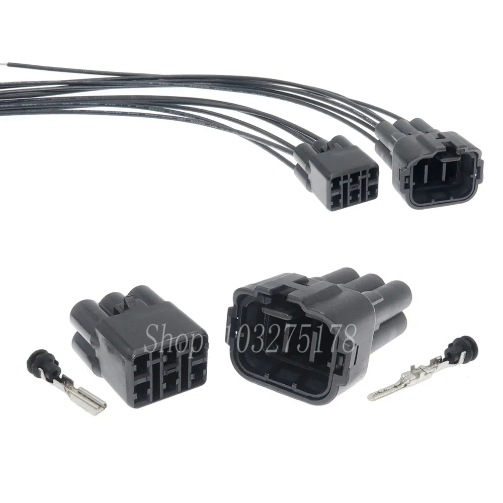 1 Set 6 Pin 6180-6182 6189-6172 Waterproof Car Oxygen Sensor Wire Harness Socket Automotive Cable Connector