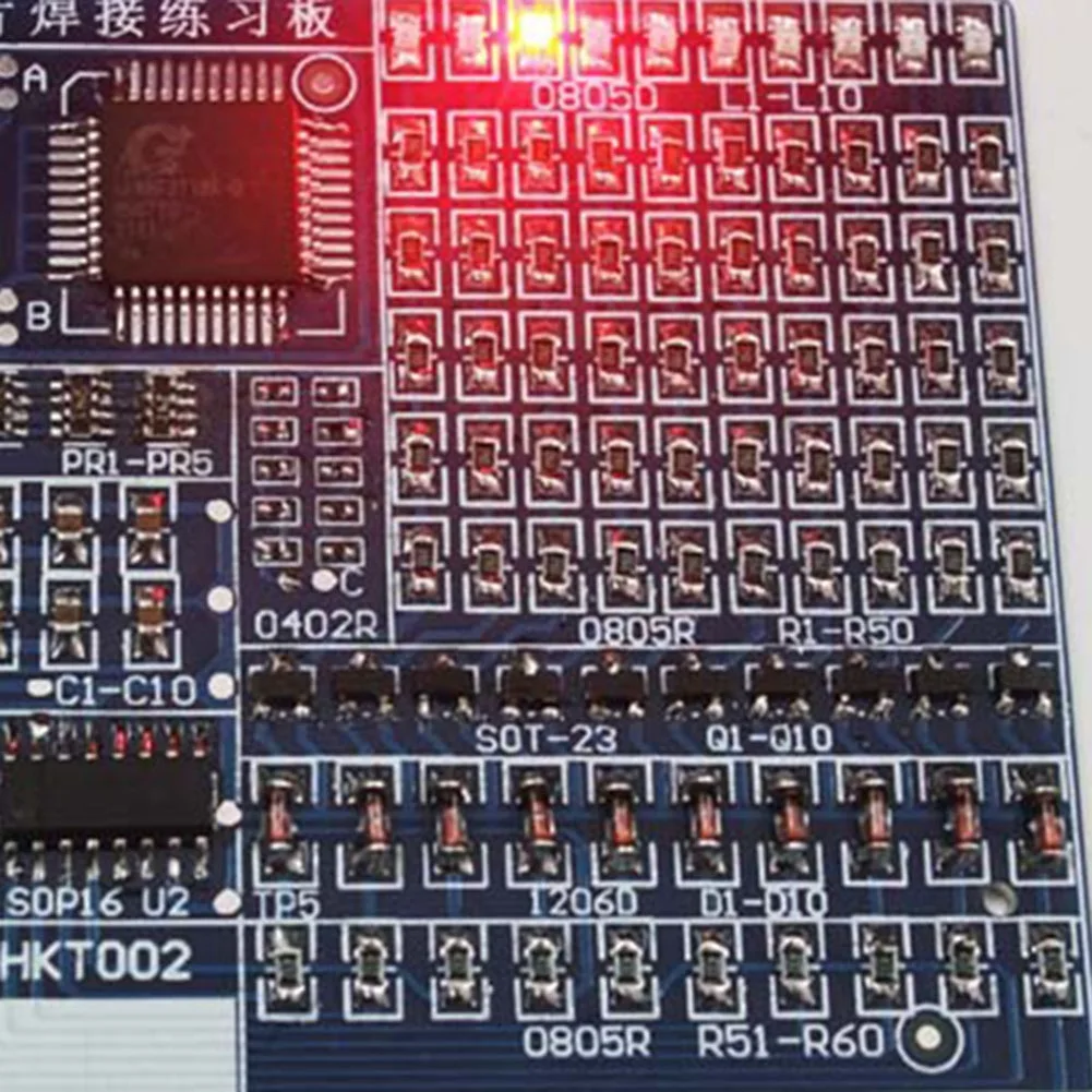 Avançado Full-Chip de solda Prática Board, peças, componentes eletrônicos, Kit DIY Produção
