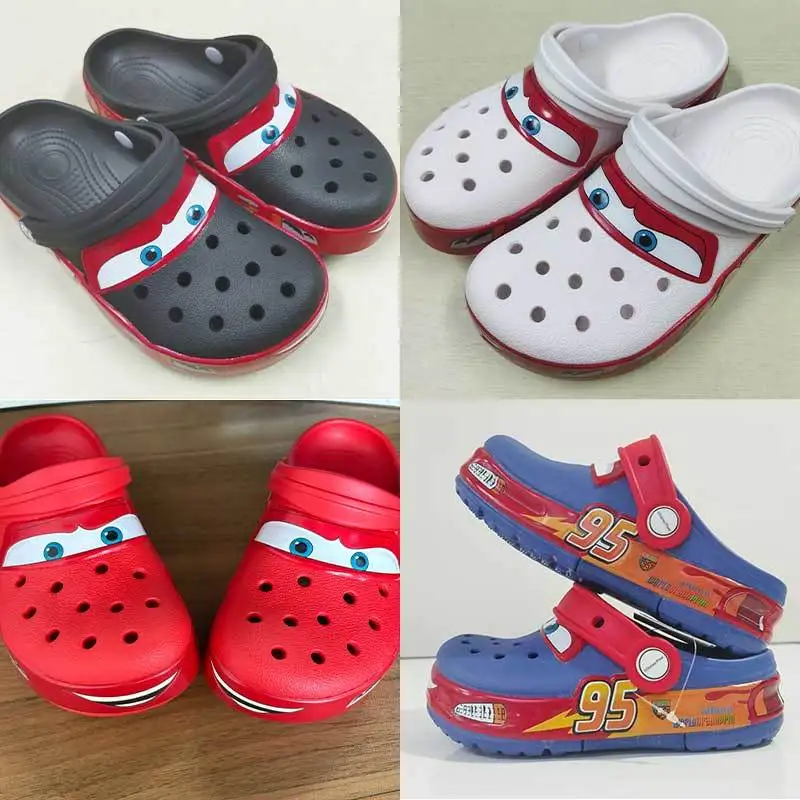 

Adult Summer Cars Anime Slippers Comfortable Outdoor Sandals Eva Material Figurine Cave Shoes For Home Use