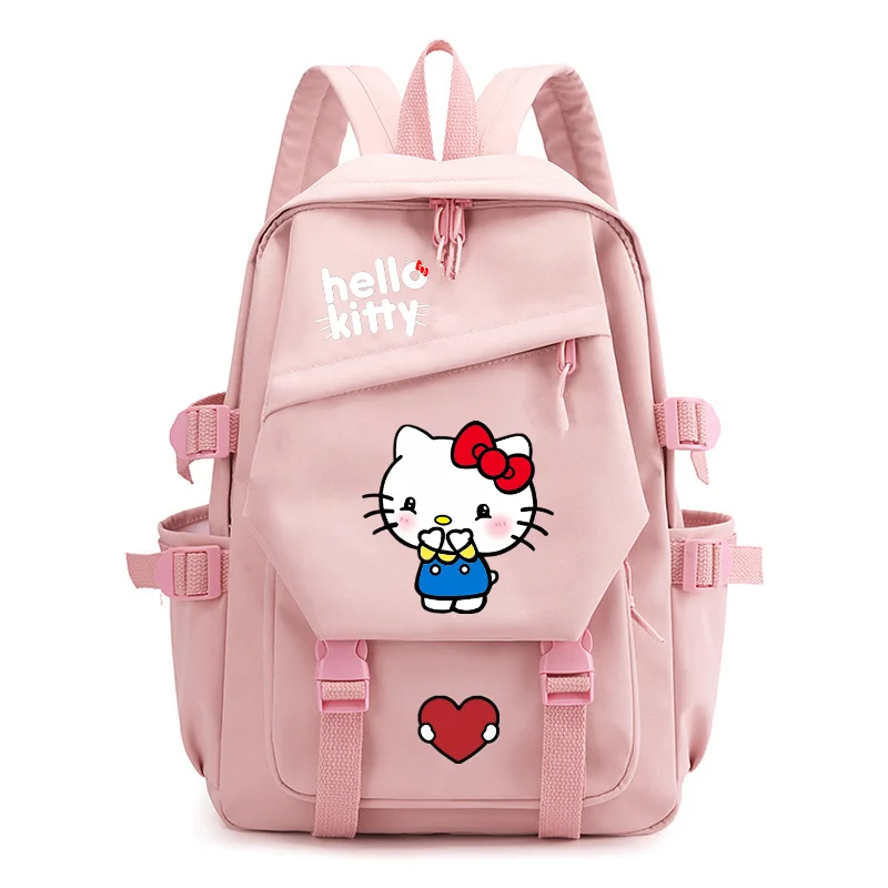 Sanrio Hello Kitty cartoon print lightweight breathable student schoolbag cute Kulomi large capacity waterproof girls backpack