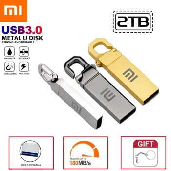 샤오미 2TB USB 플래시 드라이브, 1TB USB 3.0 펜드라이브, 방수 인터페이스, USB 스틱 플래시 메모리 드라이브, 휴대폰 컴퓨터용, 신제품 