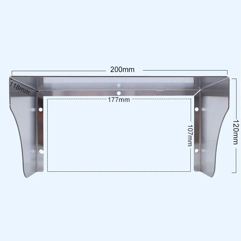 Imagem -03 - Tampa Impermeável do Metal para o Soquete Door Lock Rfid Access Control Machine System Campainha Leitor Proteção de Aço Inoxidável