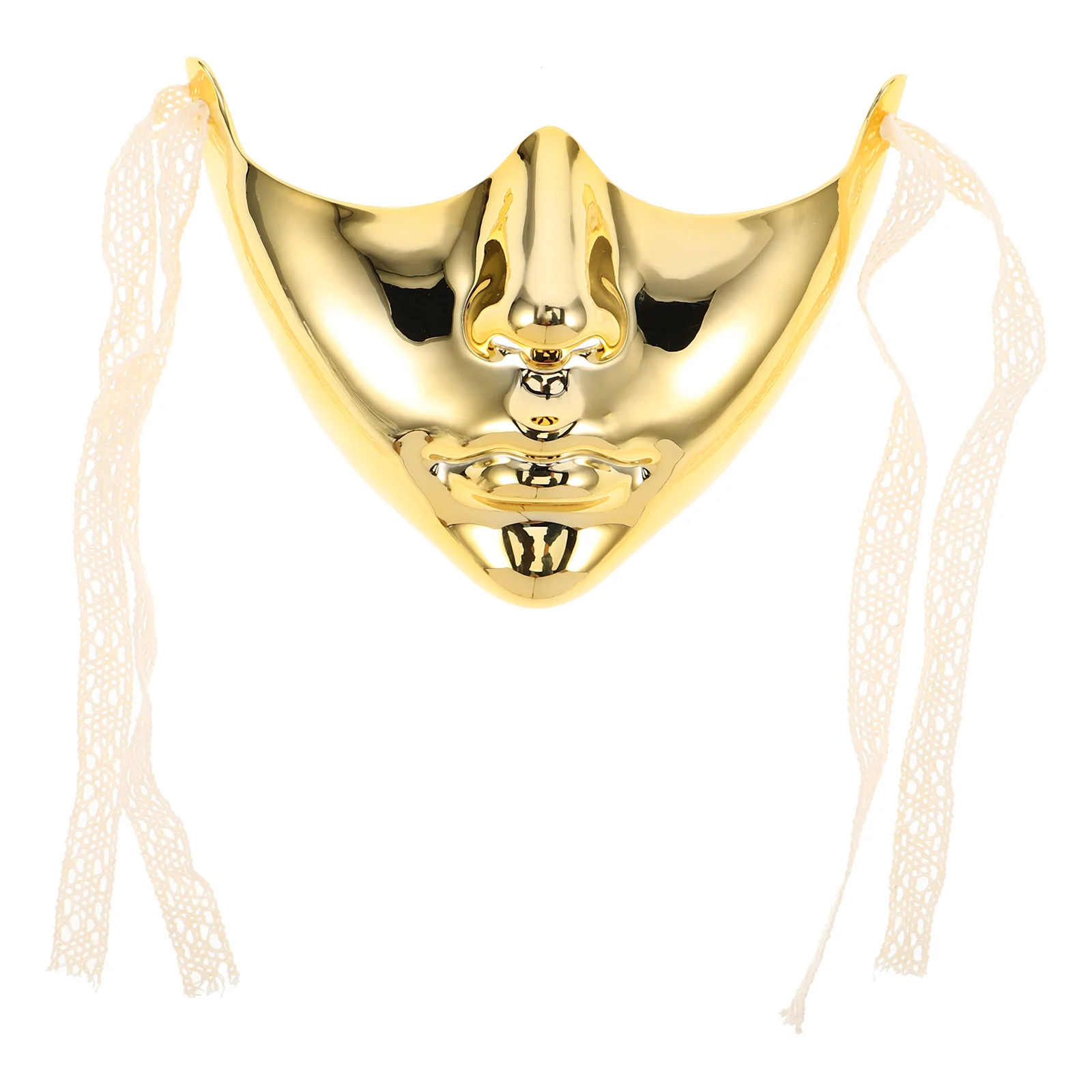 

Luxury Golden Steampunk Half Face Mask Masquerade Mask for Women Men Carnival Party Prom Venetian Ball Halloween Accessory