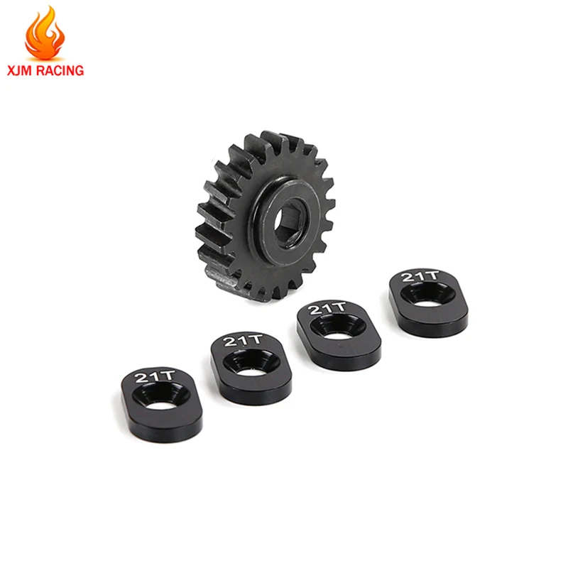 Metal Medium-difference High-speed Helical Small Teeth Gear 21T for 1/5 Losi 5ive-t Rofun Rovan LT Kingmotor X2 Rc Car Parts