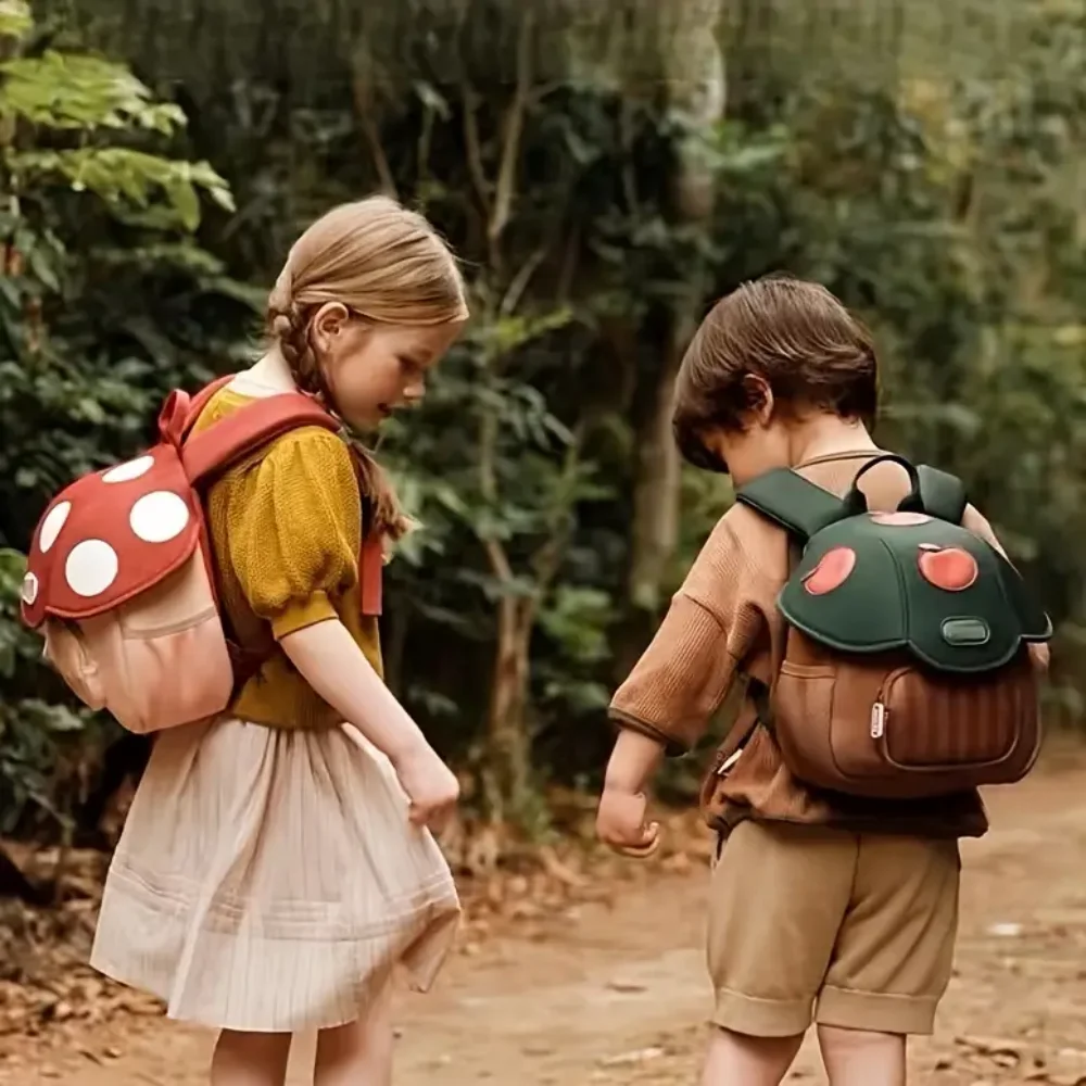 Mushroom Backpack For Kids Toddler Cute Mini Travel Bag Cute Kindergarten Elementary Preschool Birthday Gift For Girls Boys