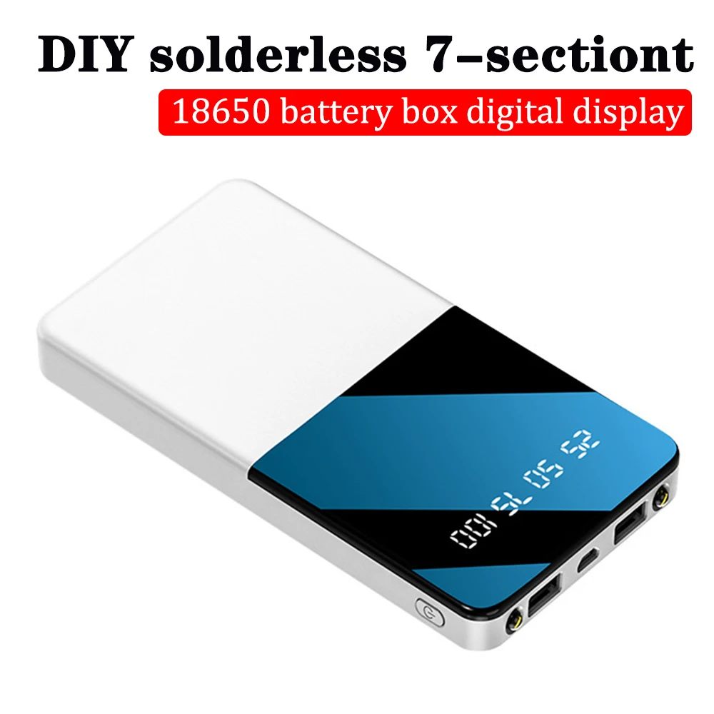 Przenośny DIY 18650 etui na Powerbank telefon komórkowy Powerbank LED bez lutowania schowek zewnętrzny zestaw akumulatorów Powerbank Shell