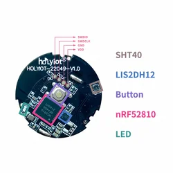 nRF52810 BLE Beacon Low Energy Bluetooth Beacons With Accelerometer LIS2DH12 SHT40 Temperature Humidity Sensor iBeacon Eddystone