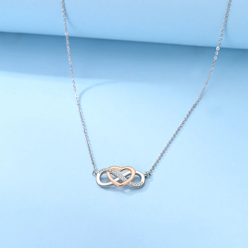 Neue Halskette aus 925er-Sterlingsilber, Original-Zirkon, Herz, Schmetterling, Sonnenblume, Anhänger, Halskette für Frauen, Geschenk, Party-Schmuck – Detail 12