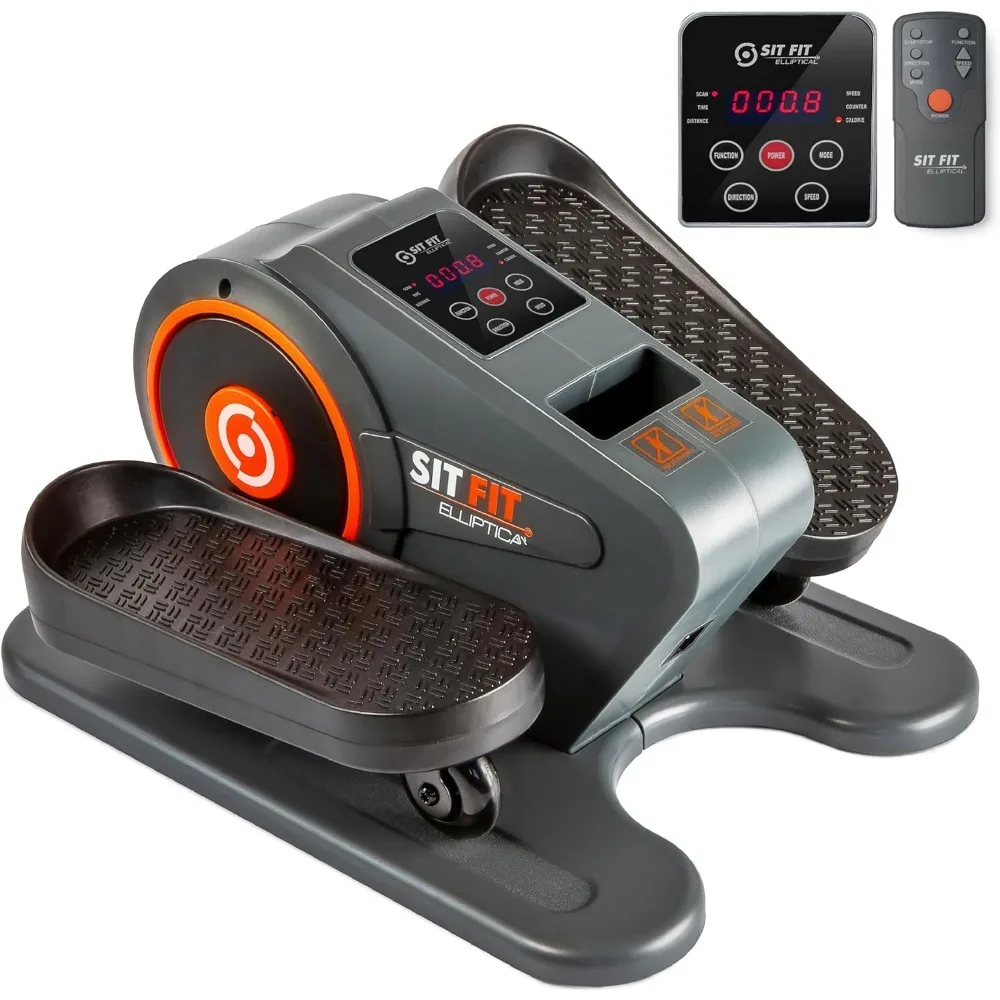 

Sit Down and Cycle! Powered Foot Pedal Exerciser for Seniors, Under Desk Elliptical Exercise Bike, Leg Exerciser While Sitting.