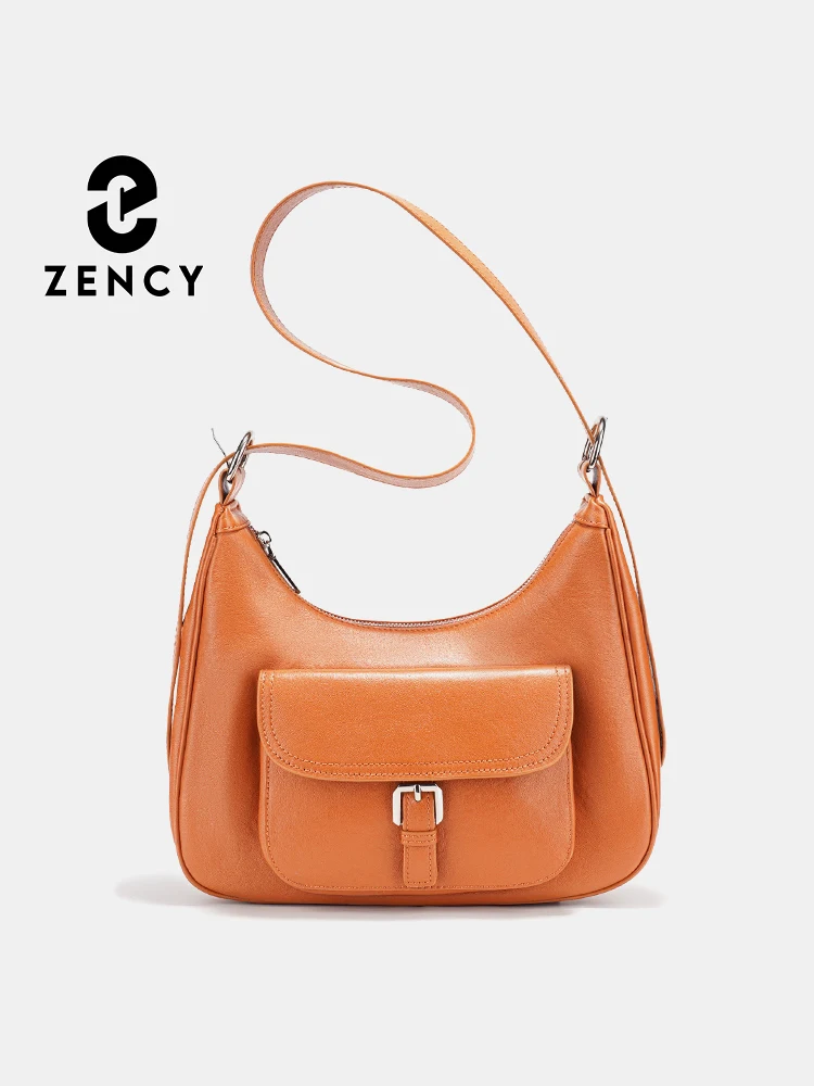 

Женская сумка на плечо Zency из 100% натуральной кожи, большая вместительная сумка, сумка на плечо, винтажная сумка высшего качества