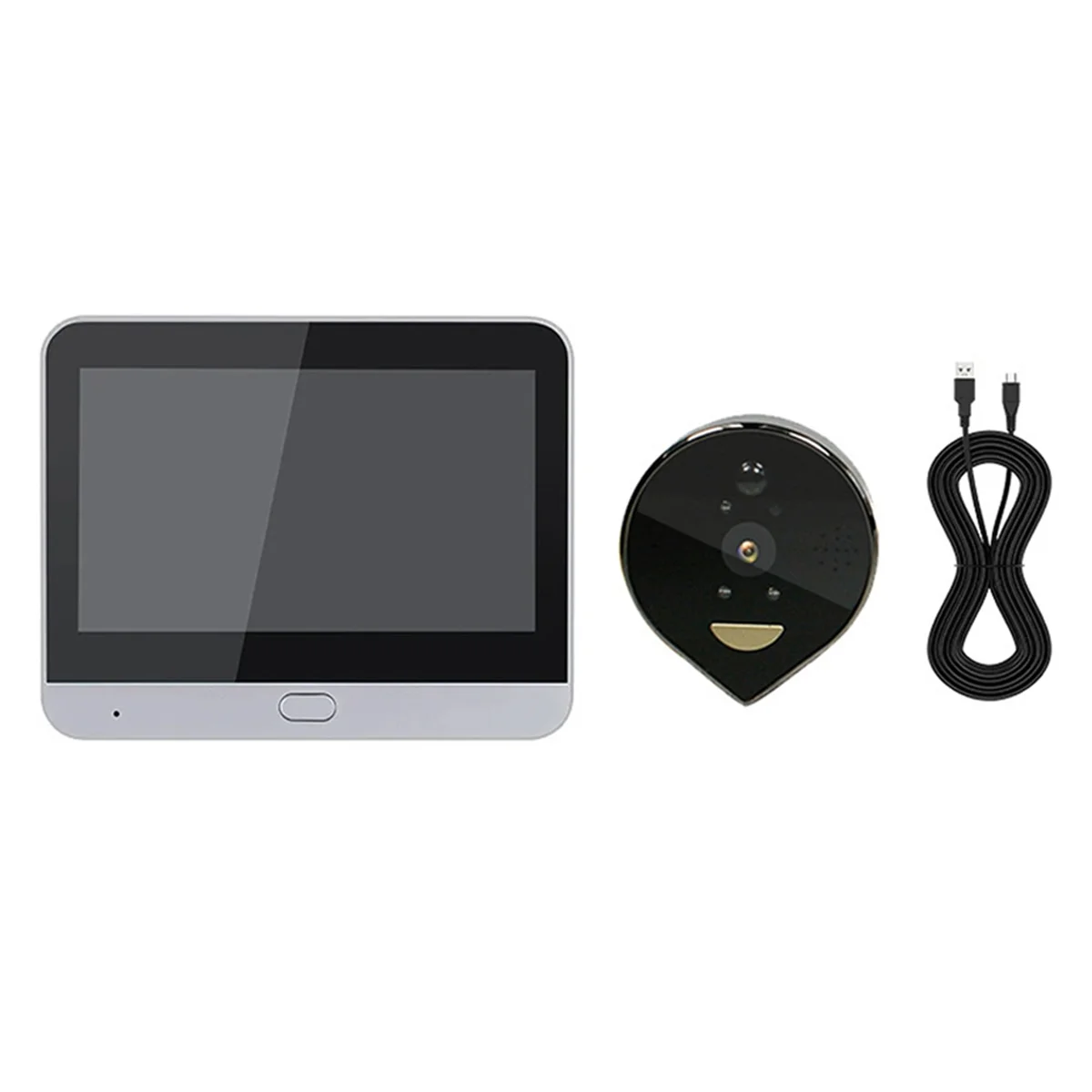 AA98 Tuya Wifi สมาร์ท Doorbell การตรวจสอบกล้องอิเล็กทรอนิกส์ Observer,Night Vision การตรวจสอบประตูดิจิตอล