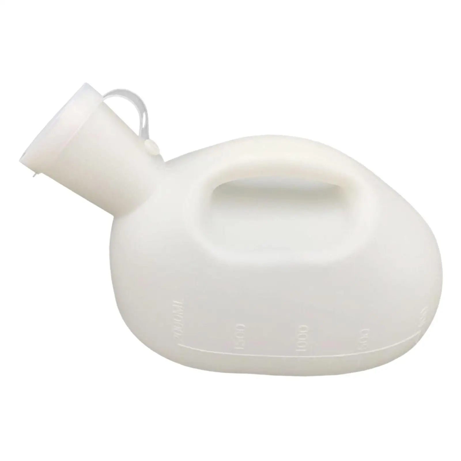 Spill Proof Portable Urinal Bottle for Men 2000ml Pee Container with Scale Reusable Urine Collector for Travel Hiking Seniors