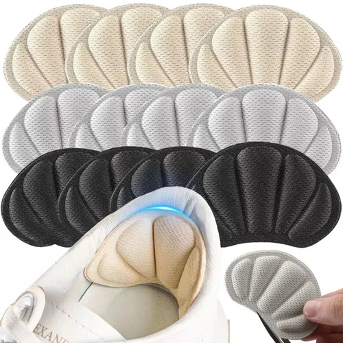 Imagen 2 del producto 10 Uds. Pegatinas antidolor para el talón, plantillas con parche, almohadillas adhesivas, Protector de talón ajustable, zapatillas deportivas, pegatina trasera para zapatos
