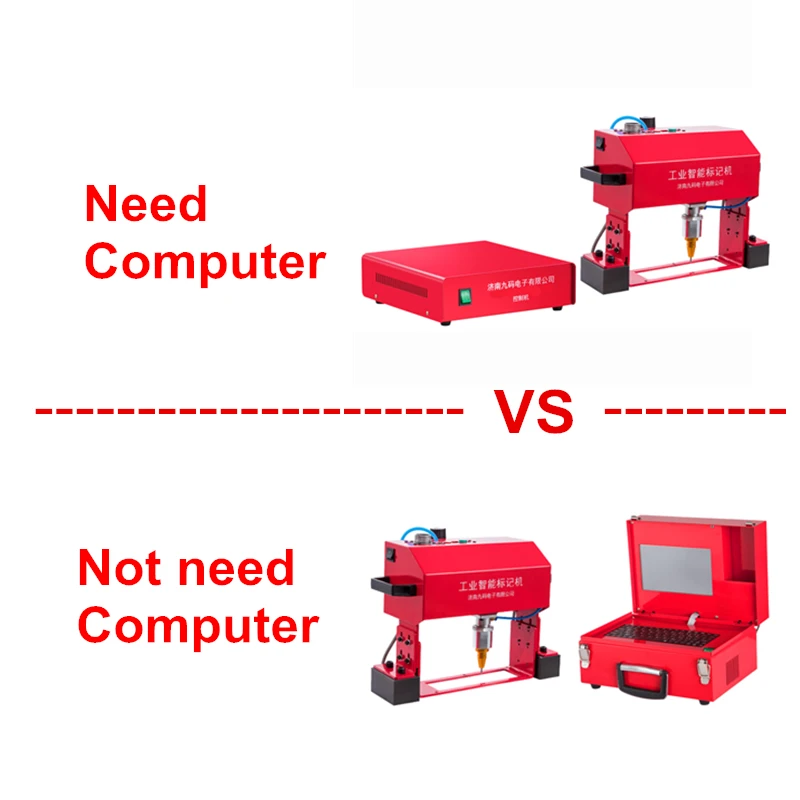 Portable Metal Engraving Machine 135*50mm Pneumatic Touch-screen Nameplate Marking Machine for Car Frames Chassis Number