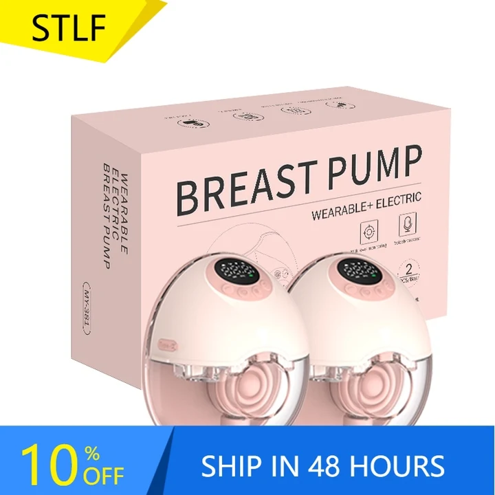 

STLF Single Double Pack Silicone Wearable Breast Milk Pump BPA-Free Hands Free Wireless Electric Breast Pump Massage