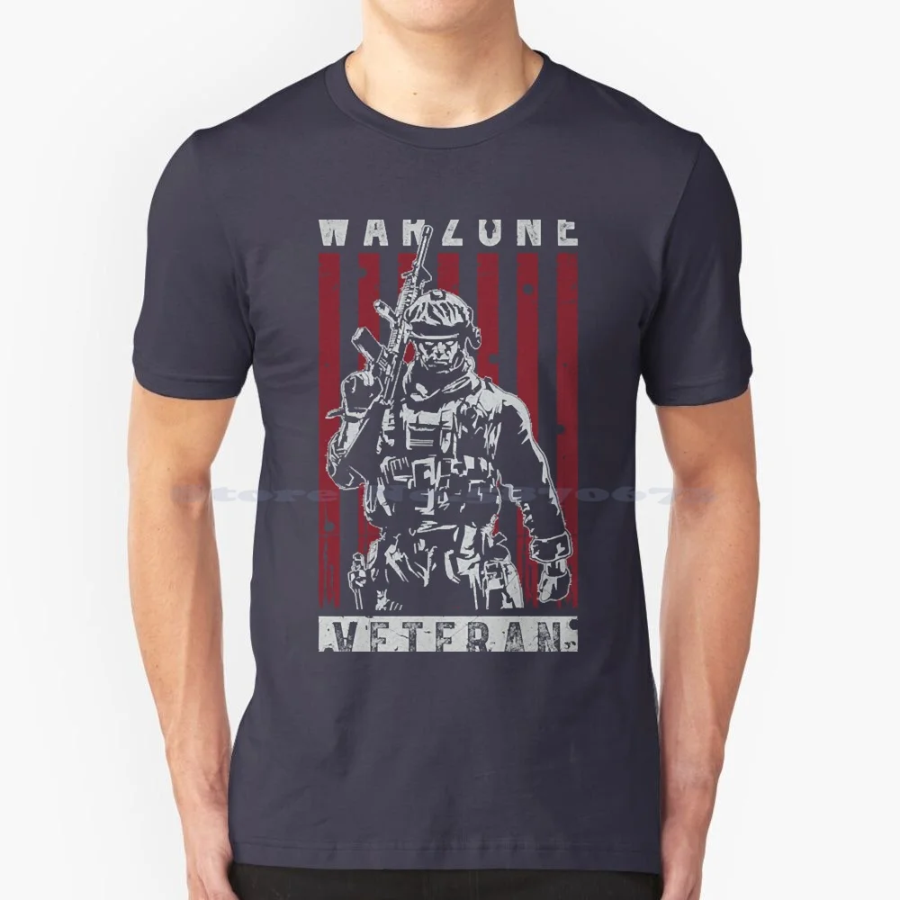 Warzone Veteran Gaming T Shirt 100% Cotton Tee Warzone Gamer Gulag War Zone Gaming