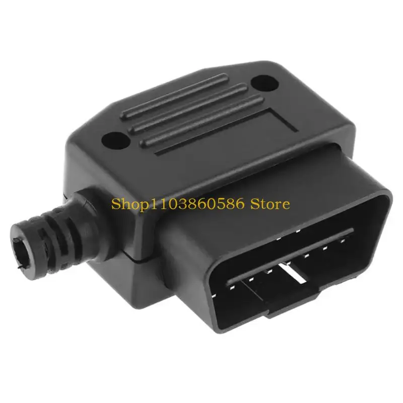 

242A 16 Pin OBD2 Port Adapter Automotive Diagnostic Tool Universal Shock Resistant Plastic for Signal Stability