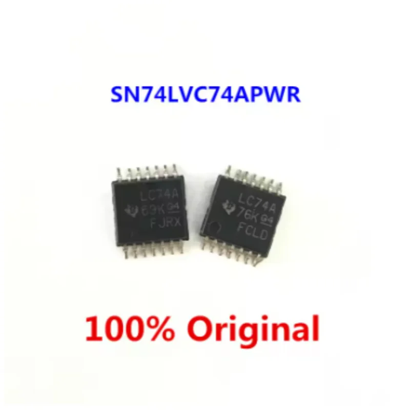 20PCS SN74HC14PWR SN74HC04PWR SN74LVC74APWR Original TSSOP14 Logic IC Hex Inverter D Flip-Flop Schmitt Trigger