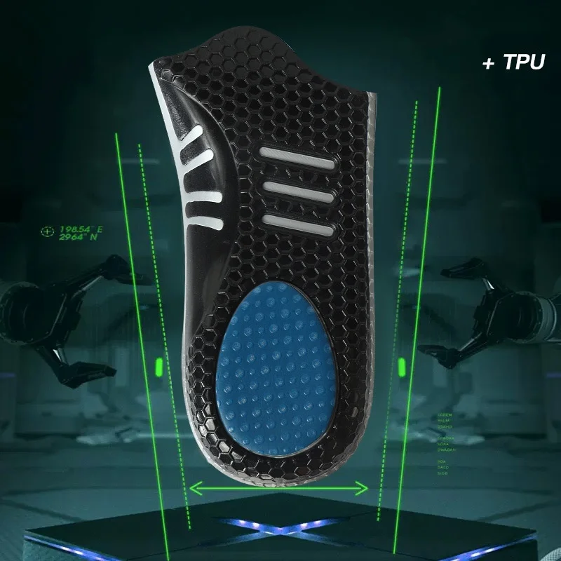 Sports Insoles For Shoes Men Women Arch Support Orthopedic Insoles Sweat Shock Absorbent Antibacterial Breathable Shoe Pad