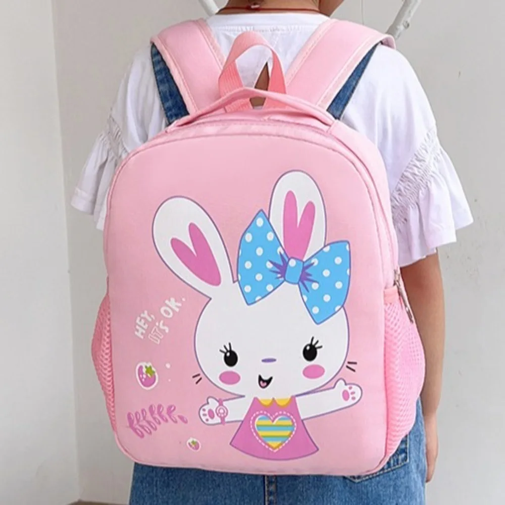 Cartoon Rabbit Dinosaur Pattern Children Backpack Gift Large Capacity Schoolbag Waterproof Knapsack School Use