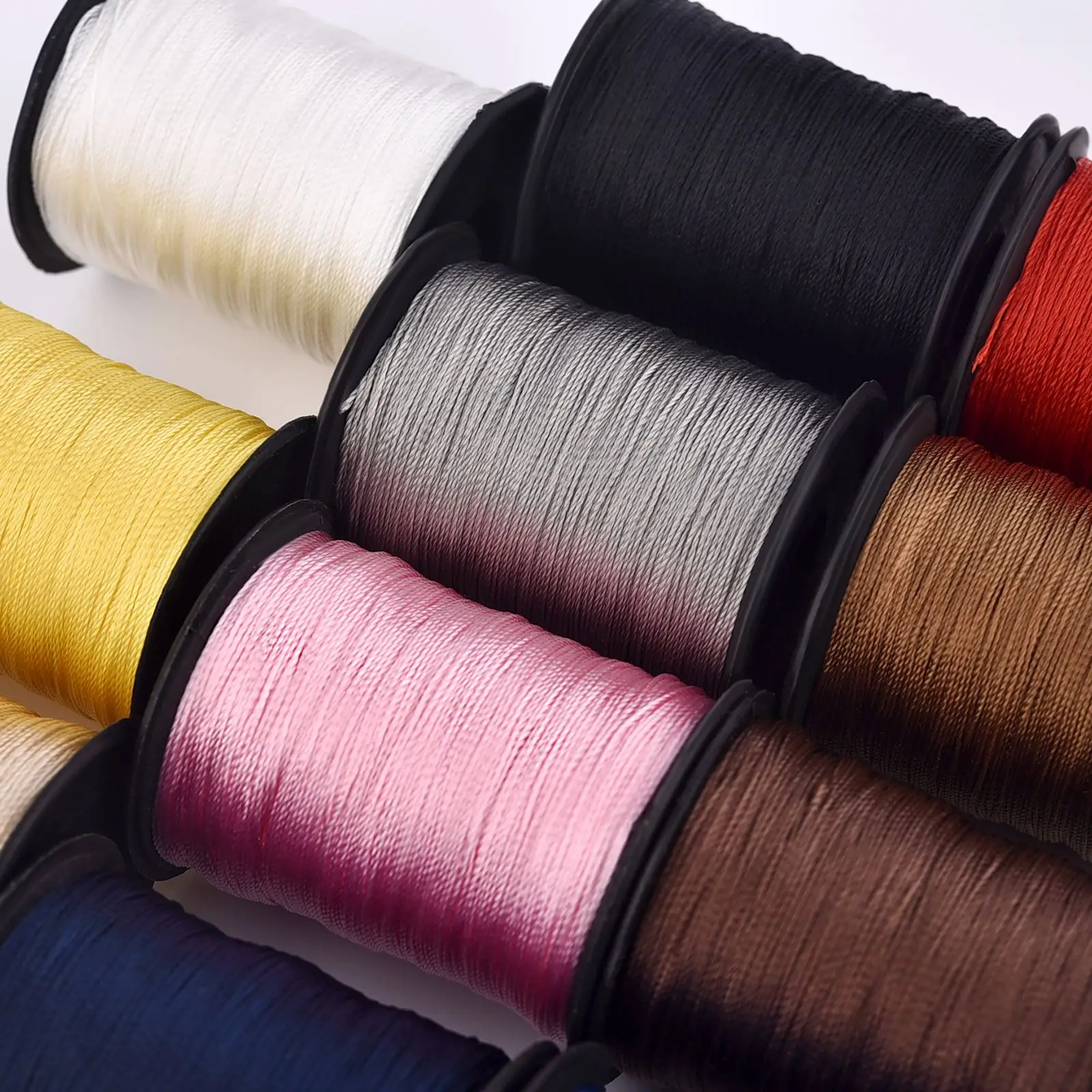 150 Meters/Roll 0.25mm Nylon Waxed Line Leather Craft Sewing Wax Thread Cord Round Leather Sewing Wax Thread DIY High Strength