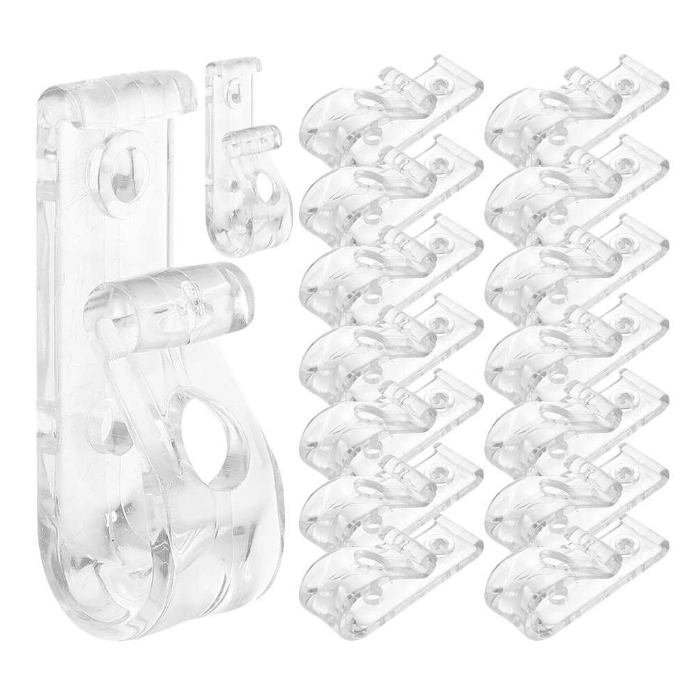 

16 Pcs Bead Accessories Clear Curtain Clips Roller Blind Accessory Window Blinds