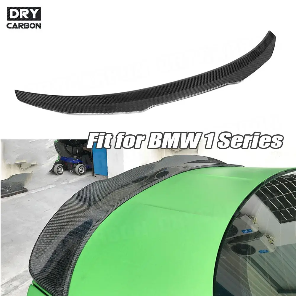 

Dry Carbon Fiber Rear Spoiler Boot Lip Wing For BMW 1 Series E82 1M 2008 2009 2010 2011 2012 Rear Trunk Spoiler Accessories