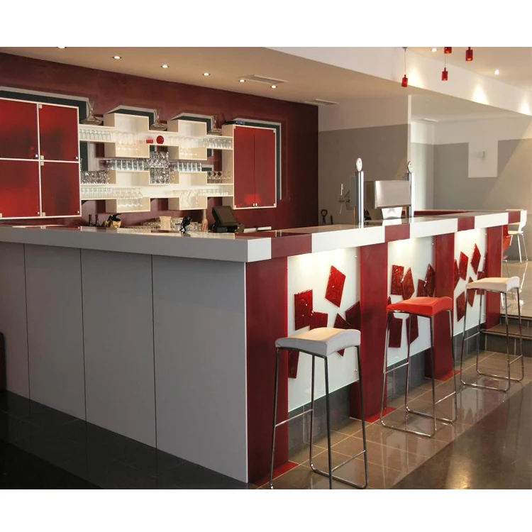 Led Lighting Modern Design Bar Counters Reception Table for House Drinking Desk