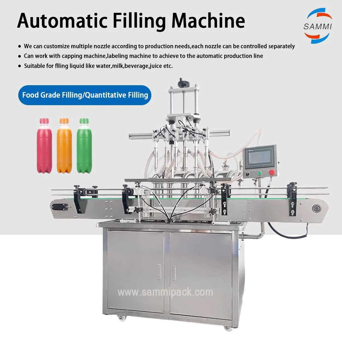 Full Automatic Liquid Oil Fruit and Fruit Juice Mineral Water Production Machine Perfume Filling Machine