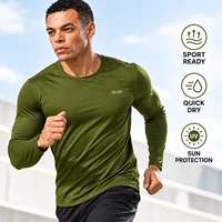 T-shirt à manches longues en soie glacée pour homme, été 2026, nouveau, séchage rapide, respirant, protection solaire, idéal pour la course et les activités de plein air 5