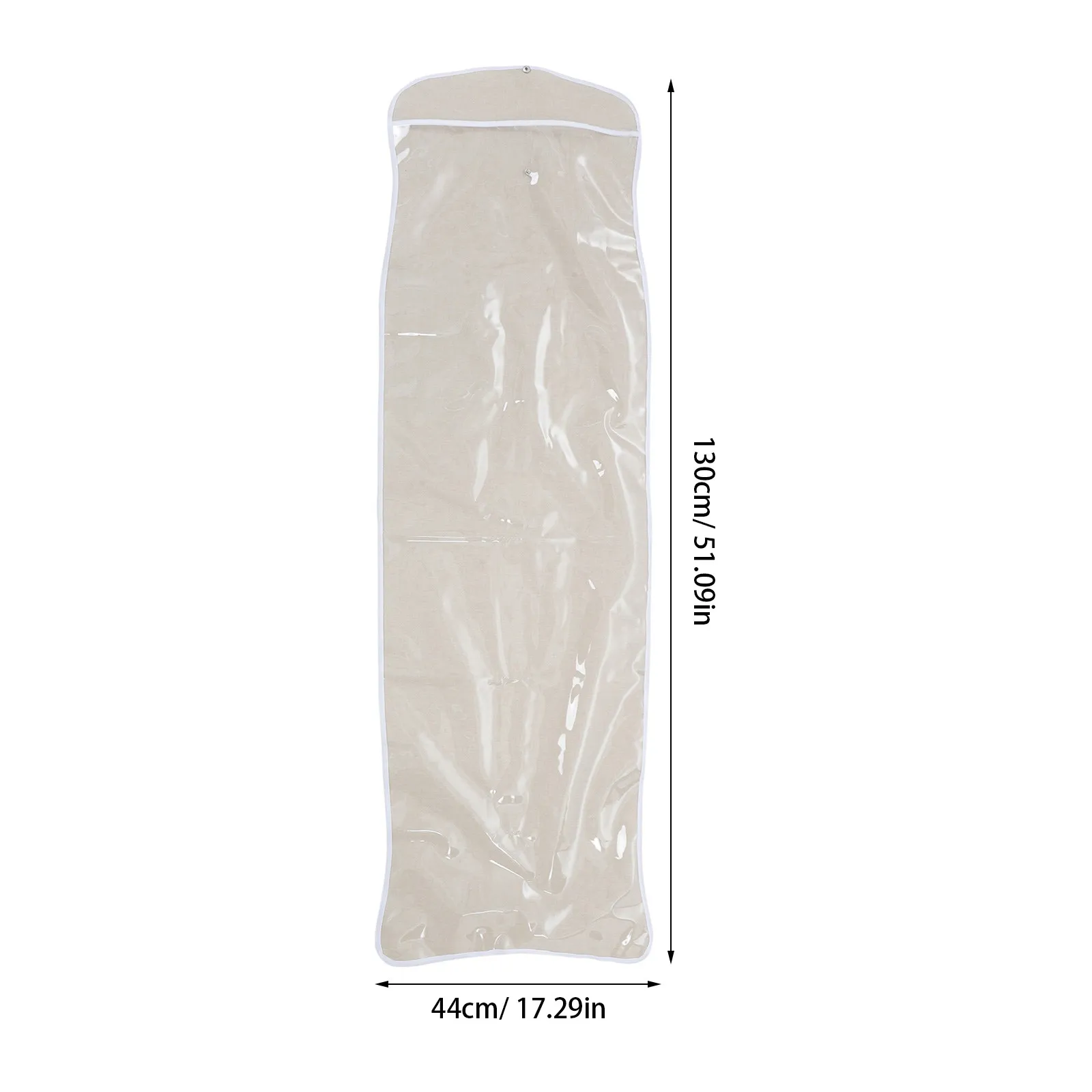 Ironing Board Dust Cover Bag Clear Foldable Protective Sleeve Snap Fastener Close Upright Iron Board Storage Laundry Room Space