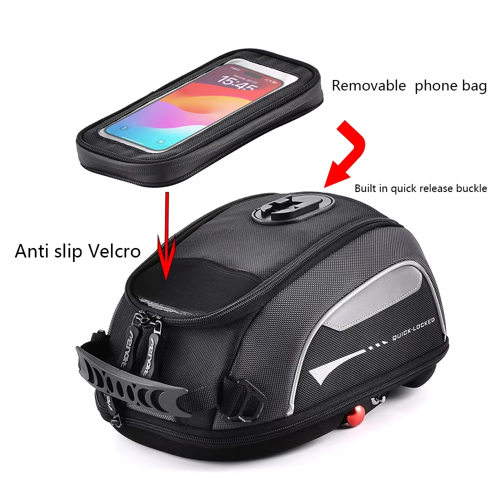 For CFMOTO 800MT 800 MT Motorcycle Tank Bag Quick Lock Fuel Tank Luggage Box Rotation Locked Anti Theft Fuel Carrie Top Case