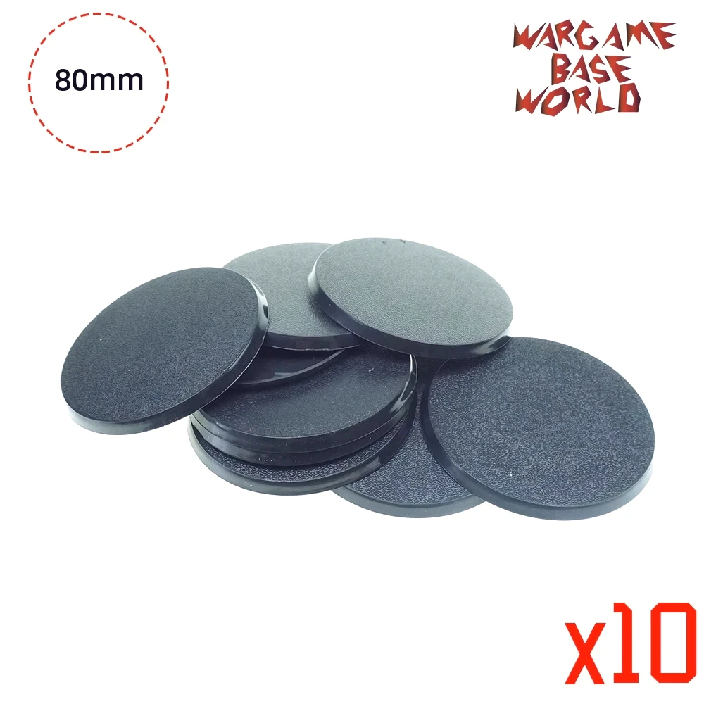 Wargame Base World - 80mm Round Bases for Dreadnought