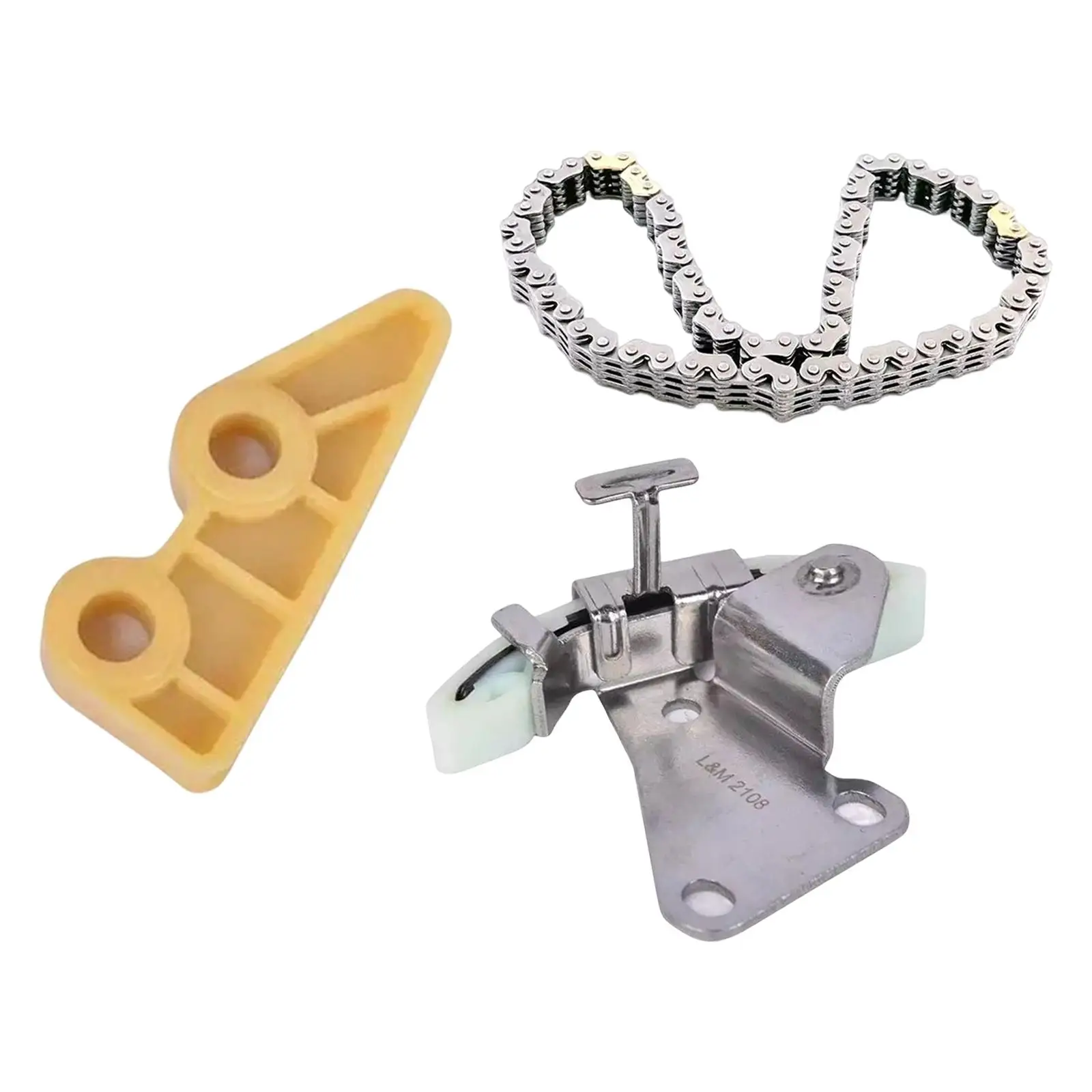 Automobile Car Oil Pump Chain Tensioner Guide Set Easily Install Accessories