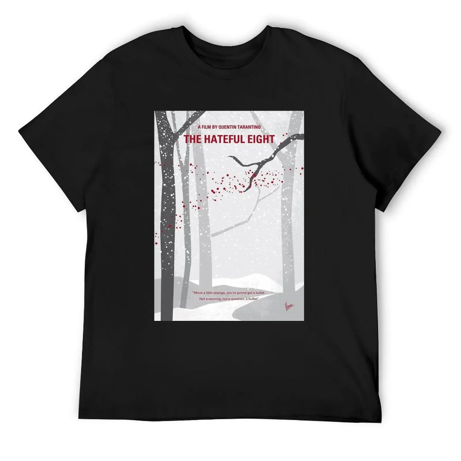 

No502- Hateful eight minimal movie poster Poster T-Shirt oversizeds customs mens t shirt
