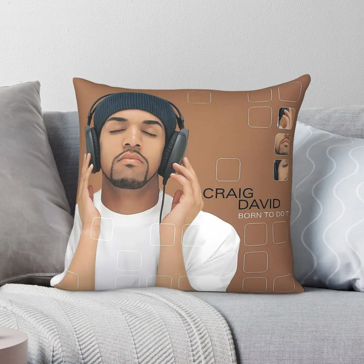 Craig David Born To Do It Square Pillowcase Polyester Linen Velvet Creative Decorative Throw Pillow Case Home Cushion Cover 18